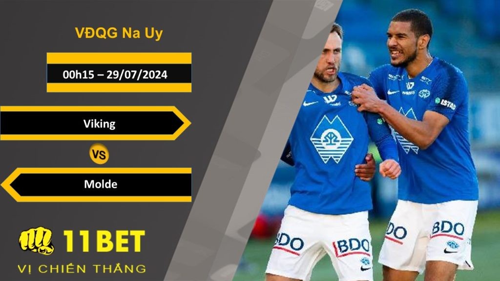 11BET Soi kèo Viking vs Molde, 00h15, 29/07/2024
