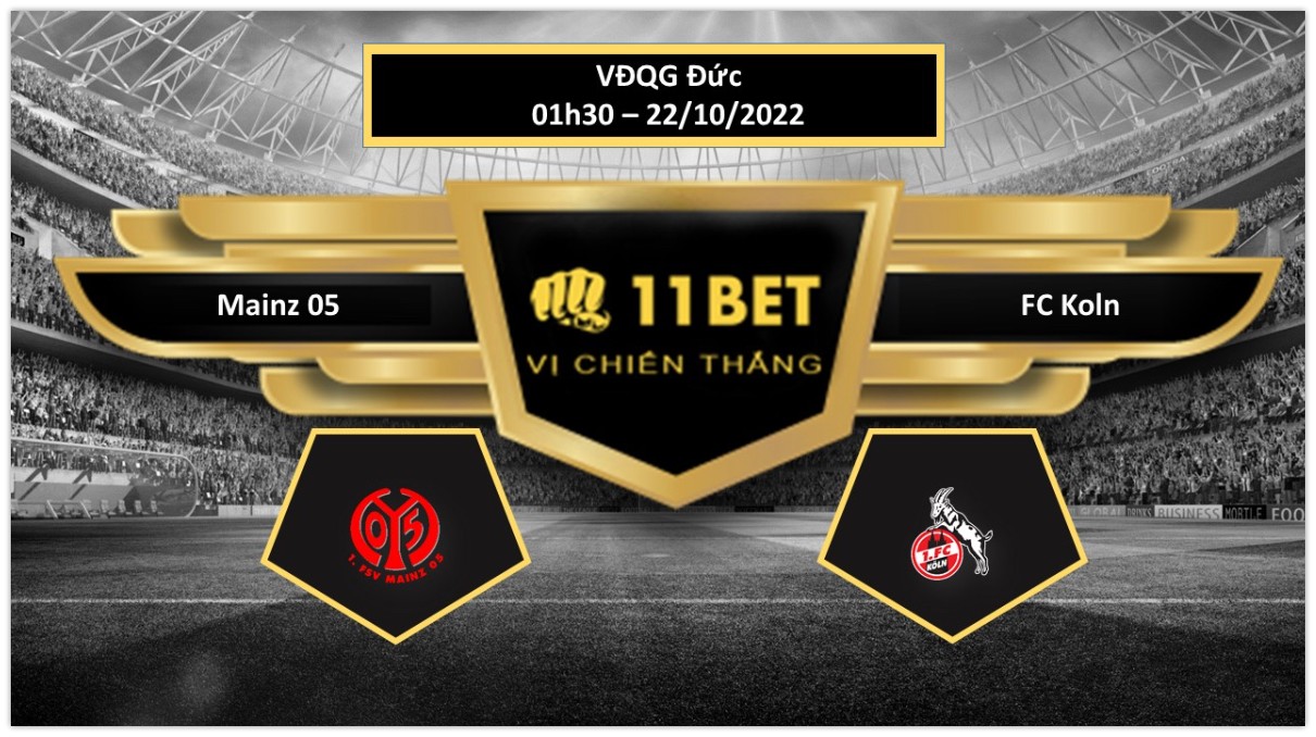 11BET Tip bóng đá Mainz 05 vs FC Koln , hôm nay 22/10/2022