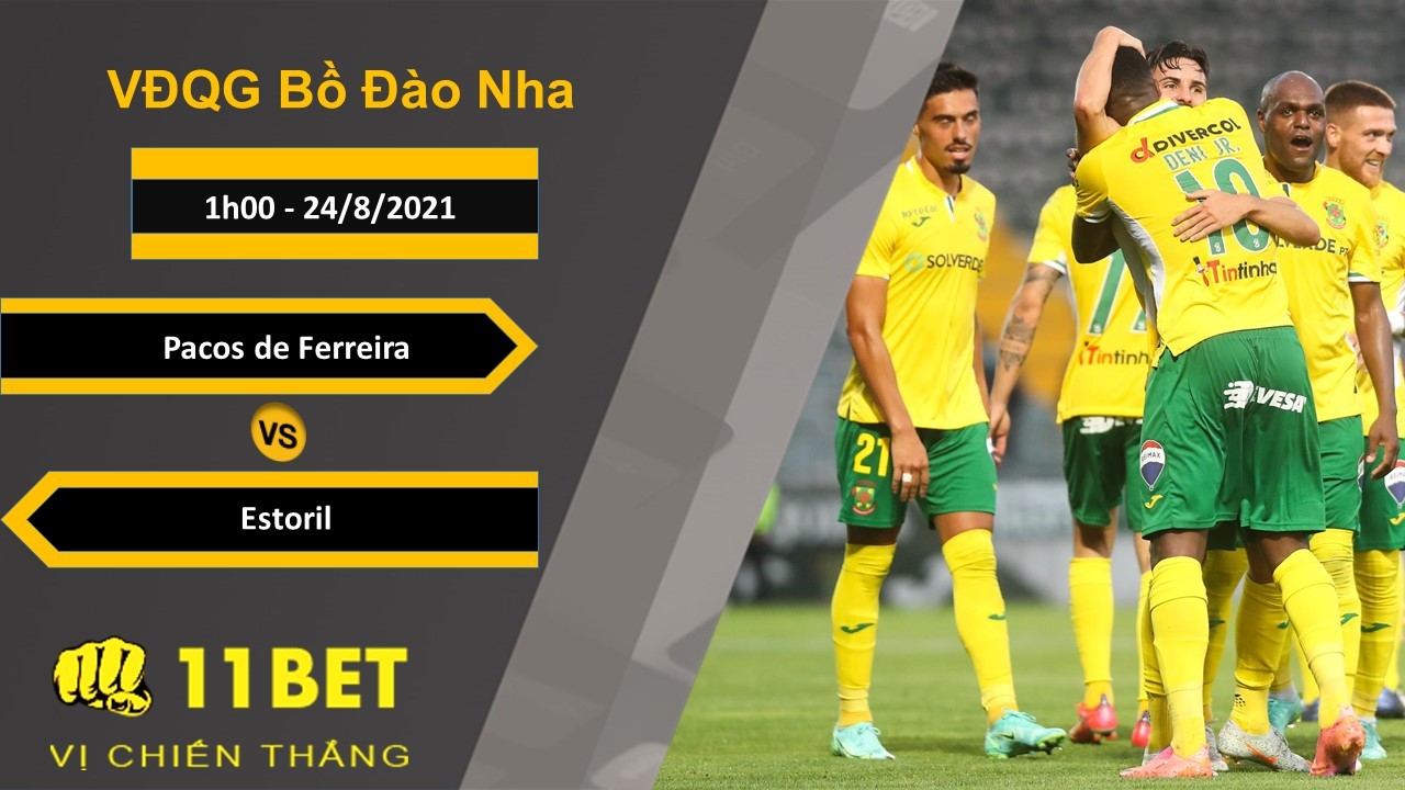 11BET Soi kèo Pacos de Ferreira vs Estoril, 1h00, 24/8/2021