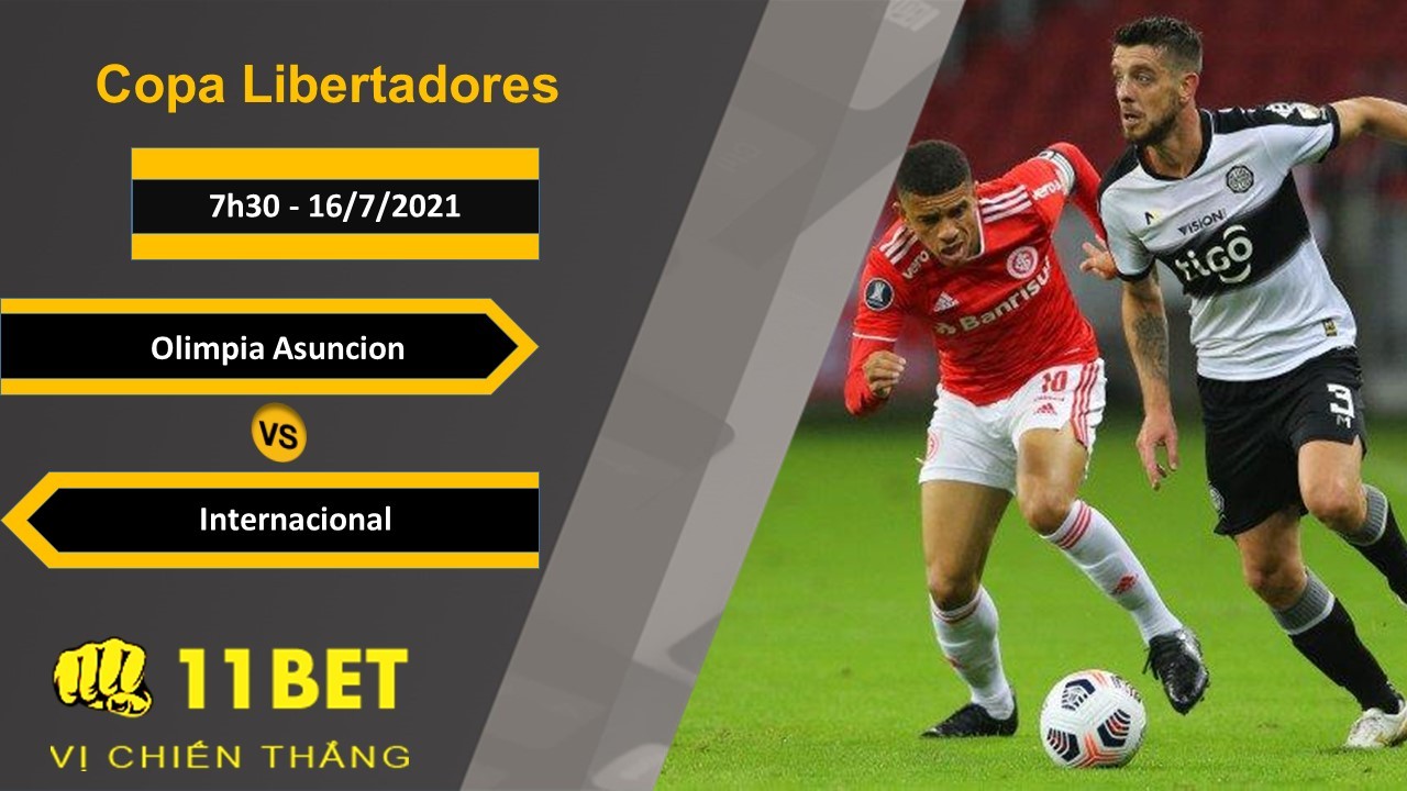 11BET Soi kèo Olimpia Asuncion vs Internacional, 7h30, 16/7/2021