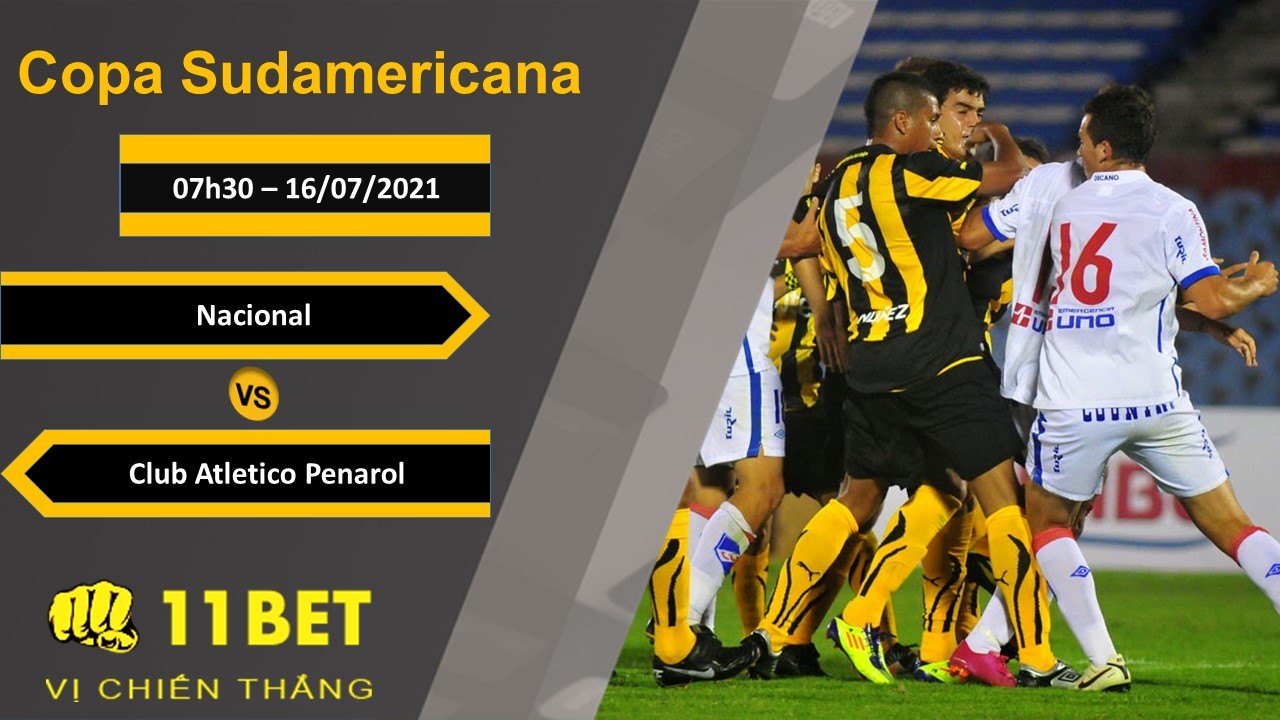 11BET Soi kèo Nacional vs Club Atletico Penarol, 07h30, 16/07/2021