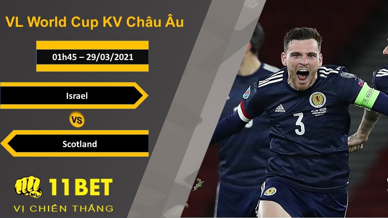 11BET Soi kèo Israel vs Scotland, 01h45, 29/03/2021