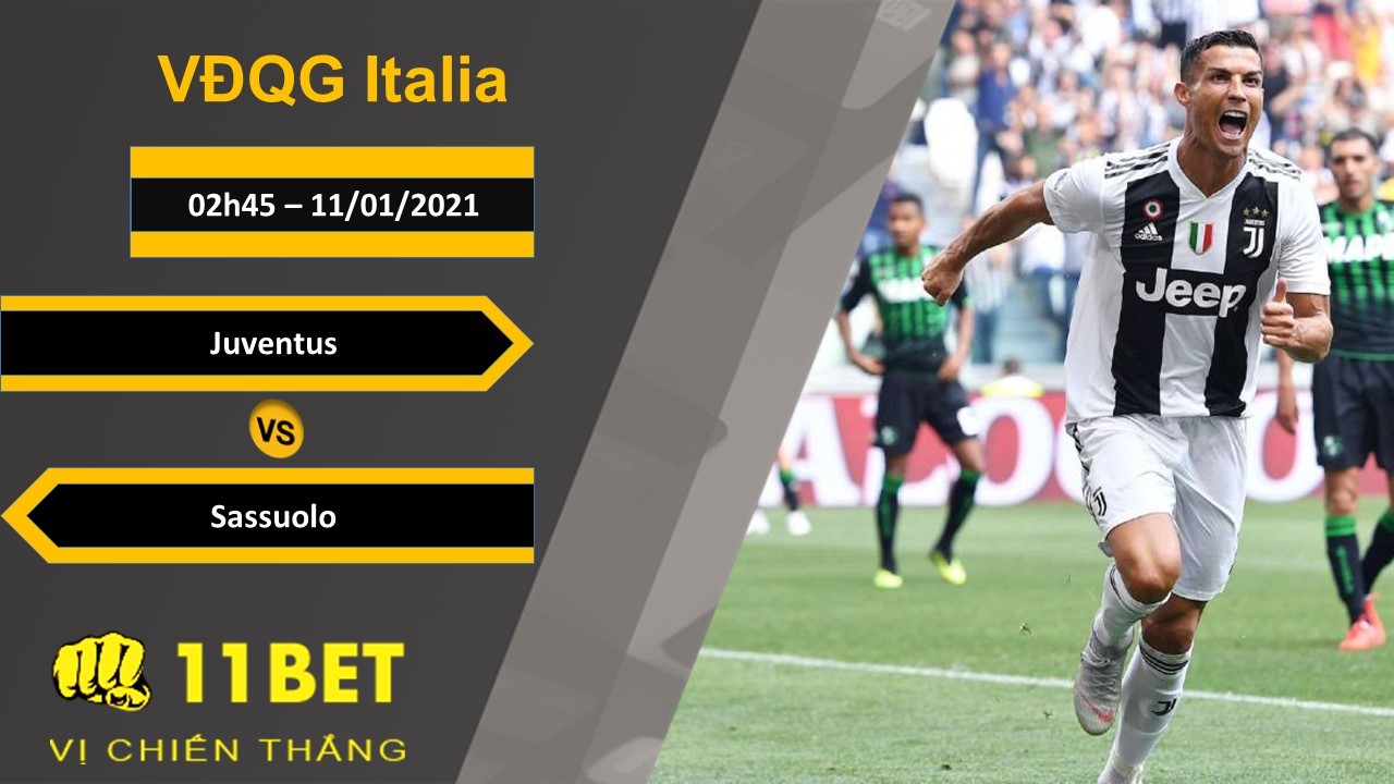 11BET Soi kèo Juventus vs Sassuolo, 02h45, 11/01/2021