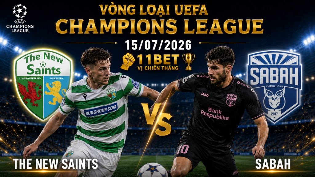 11BET Nhận định bóng đá trận đối đầu giữa The New Saints và Sabah diễn ra vào lúc 12h30 ngày 15/07