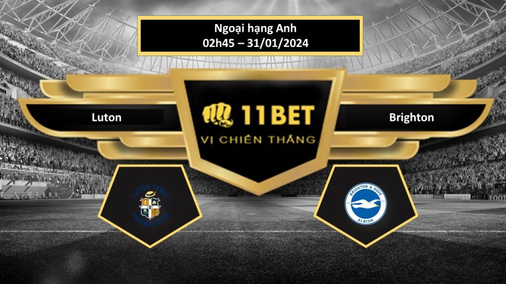 11BET Tip bóng đá  Luton vs Brighton, hôm nay 31/01/2024