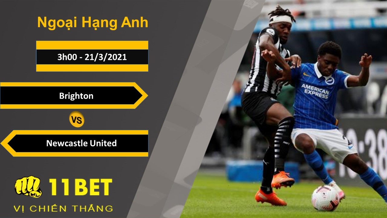 11BET Soi kèo Brighton vs Newcastle United, 3h00, 21/3/2021
