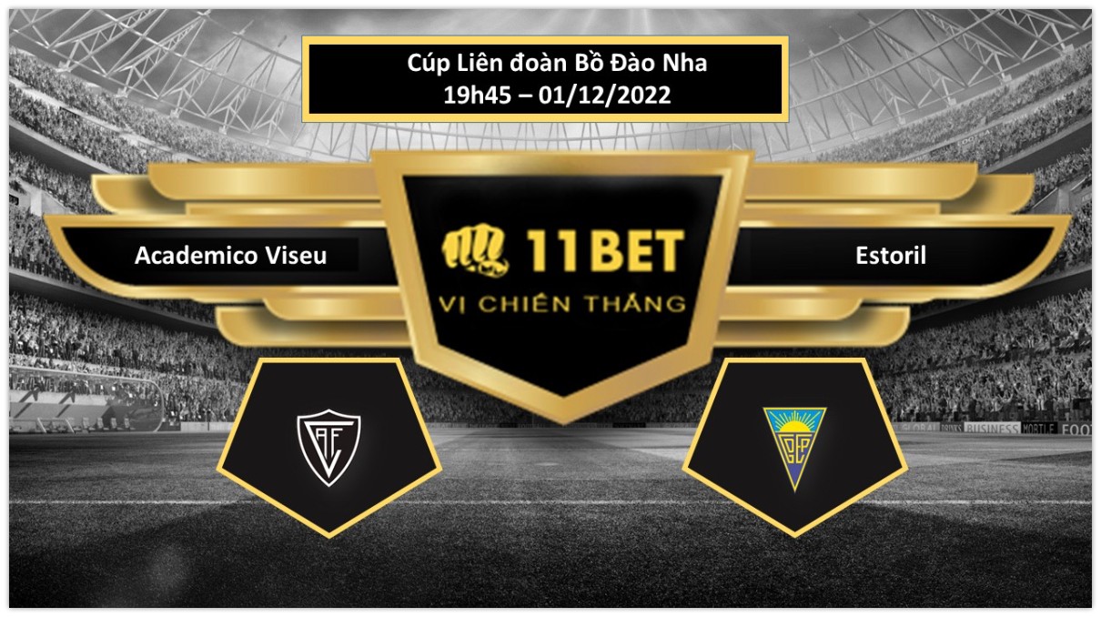 11BET Tip bóng đá Academico Viseu vs Estoril, hôm nay 01/12/2022