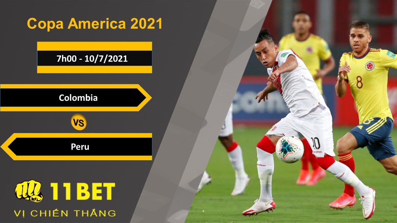 11BET Soi kèo Colombia vs Peru, 7h00, 10/7/2021