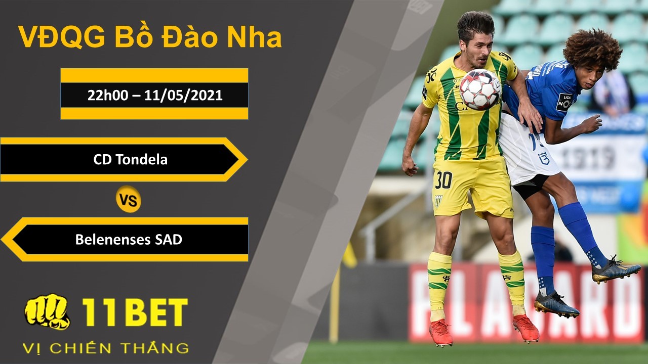 11BET Soi kèo CD Tondela vs Belenenses SAD, 22h00, 11/05/2021
