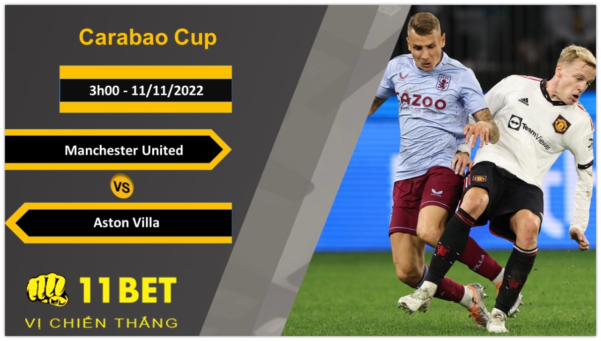 11BET Soi kèo Manchester United vs Aston Villa, 3h00, 11/11/2022