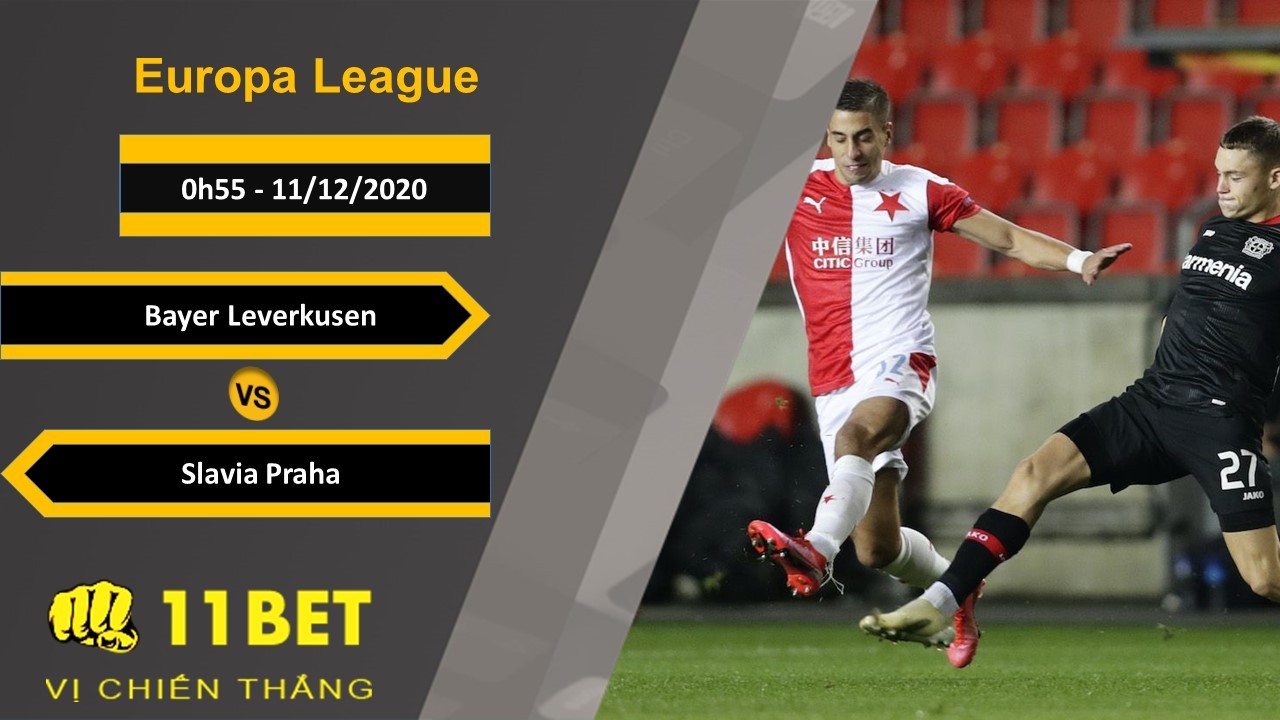 11BET Soi kèo Bayer Leverkusen vs Slavia Praha, 0h55, 11/12/2020