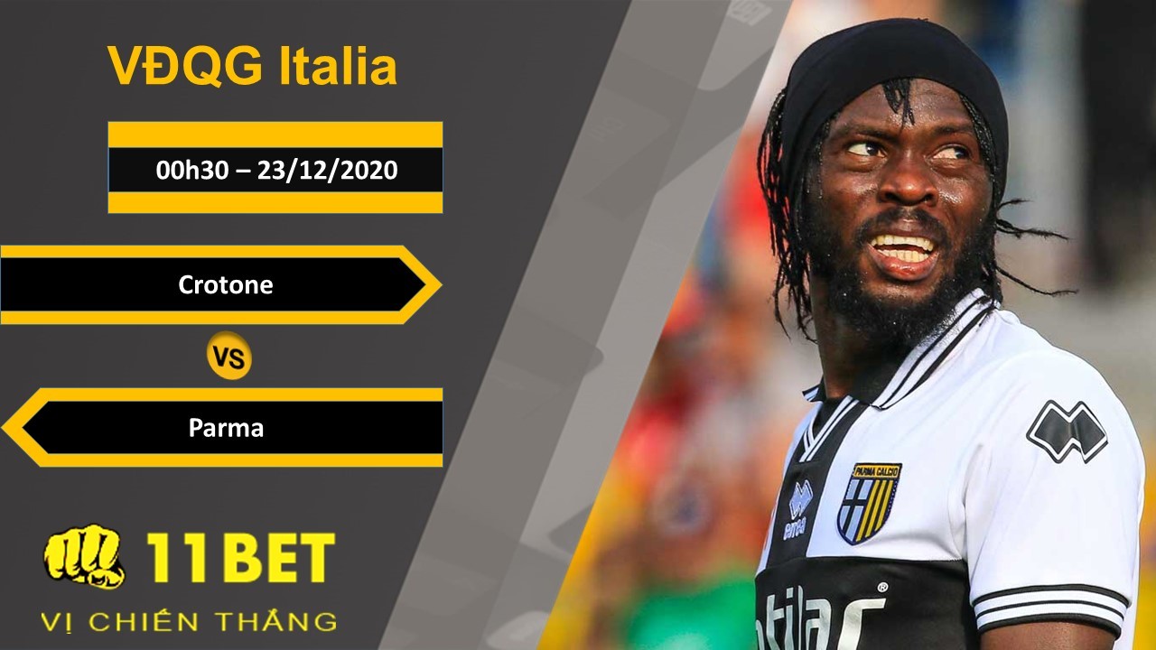11BET Soi kèo Crotone vs Parma, 00h30, 23/12/2020
