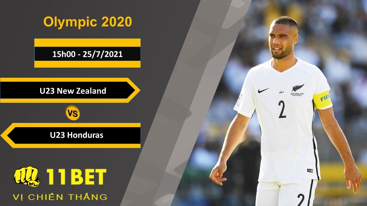 11BET Soi kèo U23 New Zealand vs U23 Honduras, 15h00, 25/7/2021