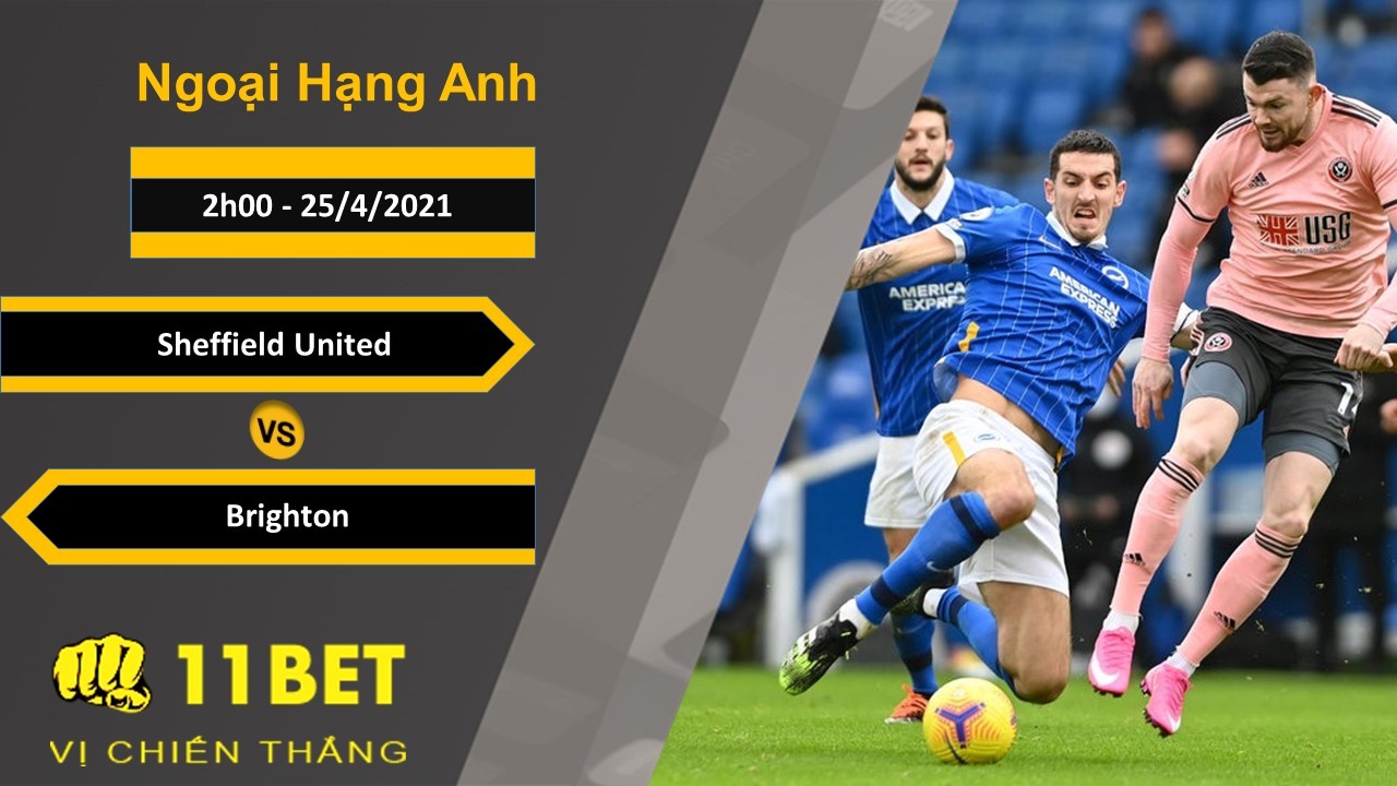 11BET Soi kèo Sheffield United vs Brighton, 2h00, 25/4/2021
