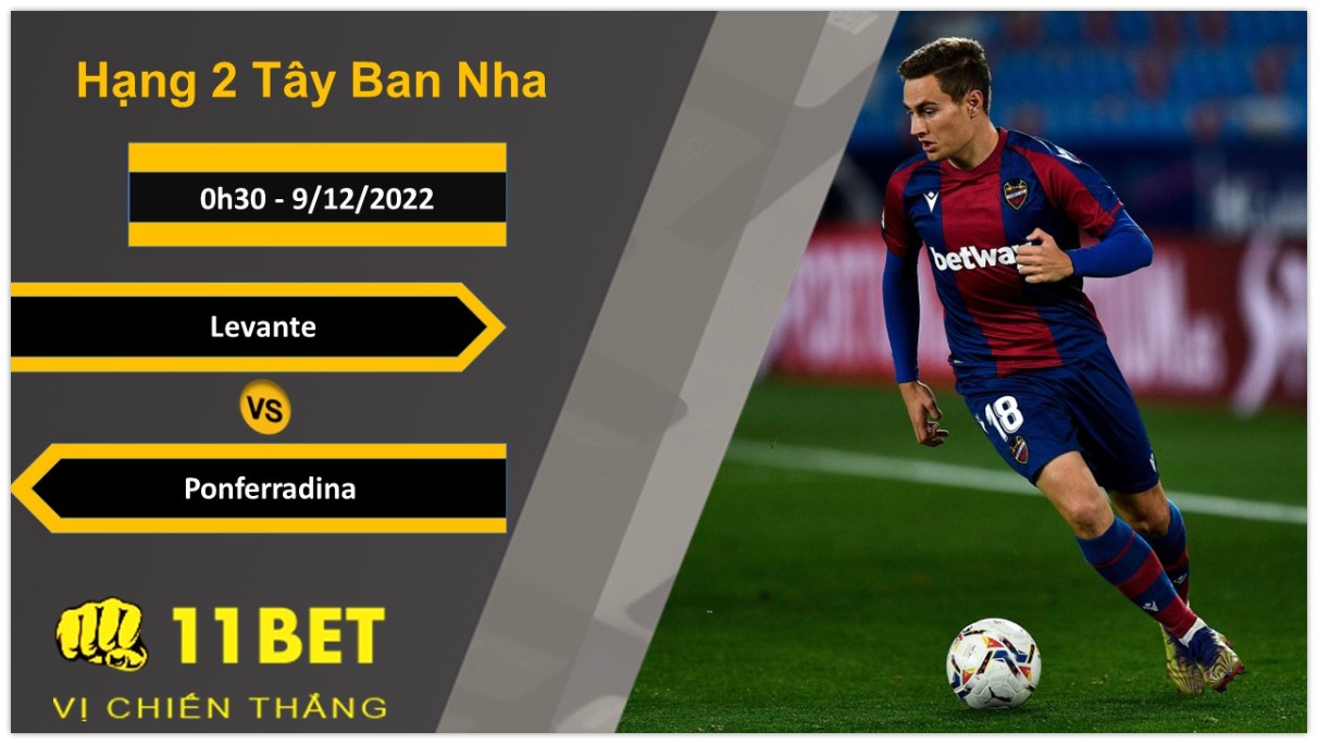 11BET Soi kèo Levante vs Ponferradina, 0h30, 9/12/2022