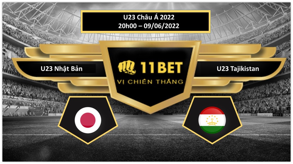11BET Tip bóng đá     U23 Nhật Bản vs U23 Tajikistan , hôm nay 09/06/2022