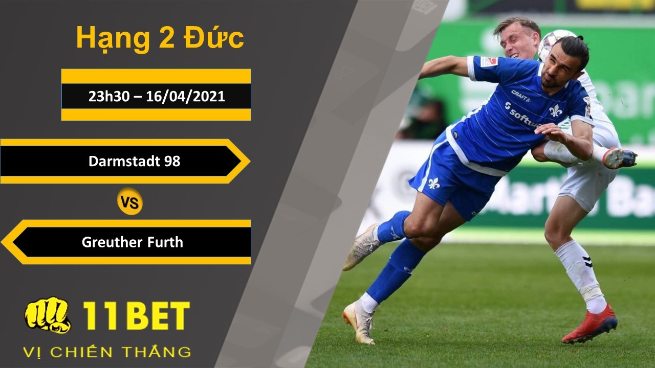 11BET Soi kèo Darmstadt 98 vs Greuther Furth, 23h30, 16/04/2021