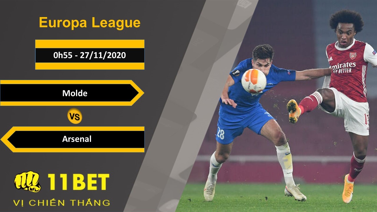 11BET Soi kèo Molde vs Arsenal, 0h55, 27/11/2020