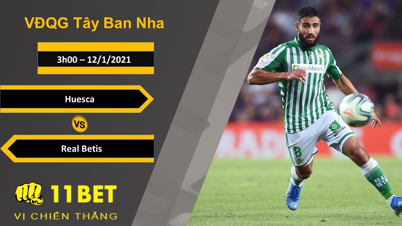 11BET Soi kèo Huesca vs Real Betis, 3h00, 12/1/2021