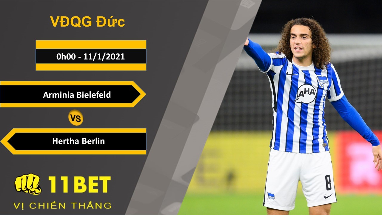 11BET Soi kèo Arminia Bielefeld vs Hertha Berlin, 0h00, 11/1/2021