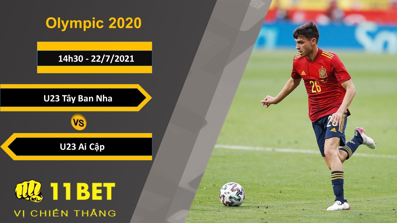 11BET Soi kèo U23 Tây Ban Nha vs U23 Ai Cập, 14h30, 22/7/2021