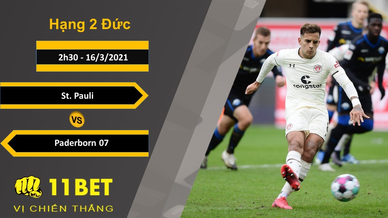 11BET Soi kèo St. Pauli vs Paderborn 07, 2h30, 16/3/2021